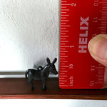 Load image into Gallery viewer, Miniature Dark Metal Miniature Donkey Charm
