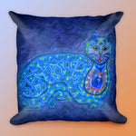 Load image into Gallery viewer, Abstract Cat Pillow-Cat Art-Cat Lover Gift-Cat Home Decor-Cat Throw Pillow
