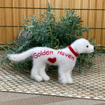 Load image into Gallery viewer, Golden Heart Haven- English Cream Golden Retriever Ornament
