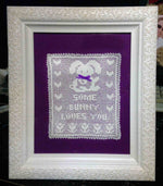 Load image into Gallery viewer, Easter Decoration-Nursery Decoration-Crochet Bunny-Bunny Collector Gift-Filet Crochet Bunny
