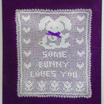 Load image into Gallery viewer, Easter Decoration-Nursery Decoration-Crochet Bunny-Bunny Collector Gift-Filet Crochet Bunny
