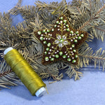 Load image into Gallery viewer, Star Ornament-Felt Ornament-Embroidered Star Ornament -Ornament Exchange Gift
