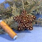 Load image into Gallery viewer, Star Ornament-Felt Ornament-Embroidered Star Ornament -Ornament Exchange Gift
