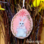 Load image into Gallery viewer, Felt Easter Egg-Easter Egg Ornament-Easter Bunny Egg-Easter Decoration
