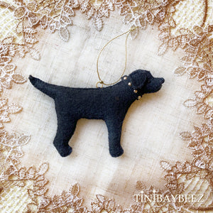 Personalized Labrador Retriever Ornament-Black Lab-Yellow Lab-Chocolate Lab-Lab Lover Gift-Felt Dog Ornament-Dog Ornament