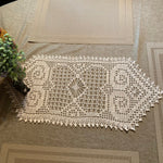 Load image into Gallery viewer, Crocheted Table Runner-Crocheted Doily-24”x12” Oblong Doily
