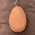 Load image into Gallery viewer, Felt Squirrel Ornament – Hand Embroidered – Needle Felted – with Wooden Bead Accents – Woodland Fall Animal Decor
