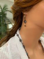 Load image into Gallery viewer, 2 Piece Natural Stone Bead Necklace/Earring Set-Mother’s Day Gift
