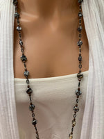 Load image into Gallery viewer, 2 Piece Natural Stone Bead Necklace/Earring Set-Mother’s Day Gift
