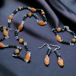 Load image into Gallery viewer, 3 Piece Natural Carnelian Bead Necklace/Earring/Bracelet Set-Mother’s Day Gift
