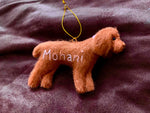 Load image into Gallery viewer, Personalized Felt Cockapoo Ornament
