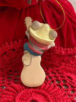 Load image into Gallery viewer, Vintage Hallmark “Feliz Navidad” Mouse with Sombrero And Guitar Keepsake Ornament
