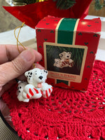 Load image into Gallery viewer, 1987 Hallmark “Spots an’ Stripes” Dalmatian Puppy Keepsake Ornament
