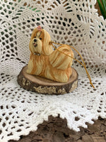 Load image into Gallery viewer, 2005 Sherrard &amp; Simpson Chic Shih Tzu Resin Ornament in Original Box
