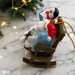 Load image into Gallery viewer, 1997 Vintage Coca Cola Collection Polarbear in rocking chair Holiday Christmas Ornament.
