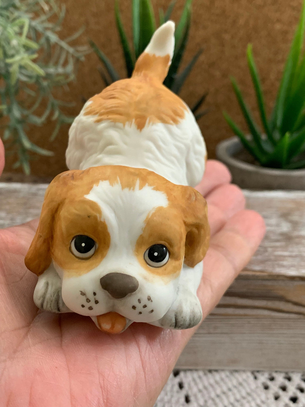 1980s Homco Porcelain Cocker Spaniel Puppy Figurine