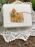 Load image into Gallery viewer, 2005 Sherrard &amp; Simpson Chic Shih Tzu Resin Ornament in Original Box
