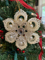 Load image into Gallery viewer, Set of 3 Victorian Stle Christmas Ornaments- Shatterproof Ornaments
