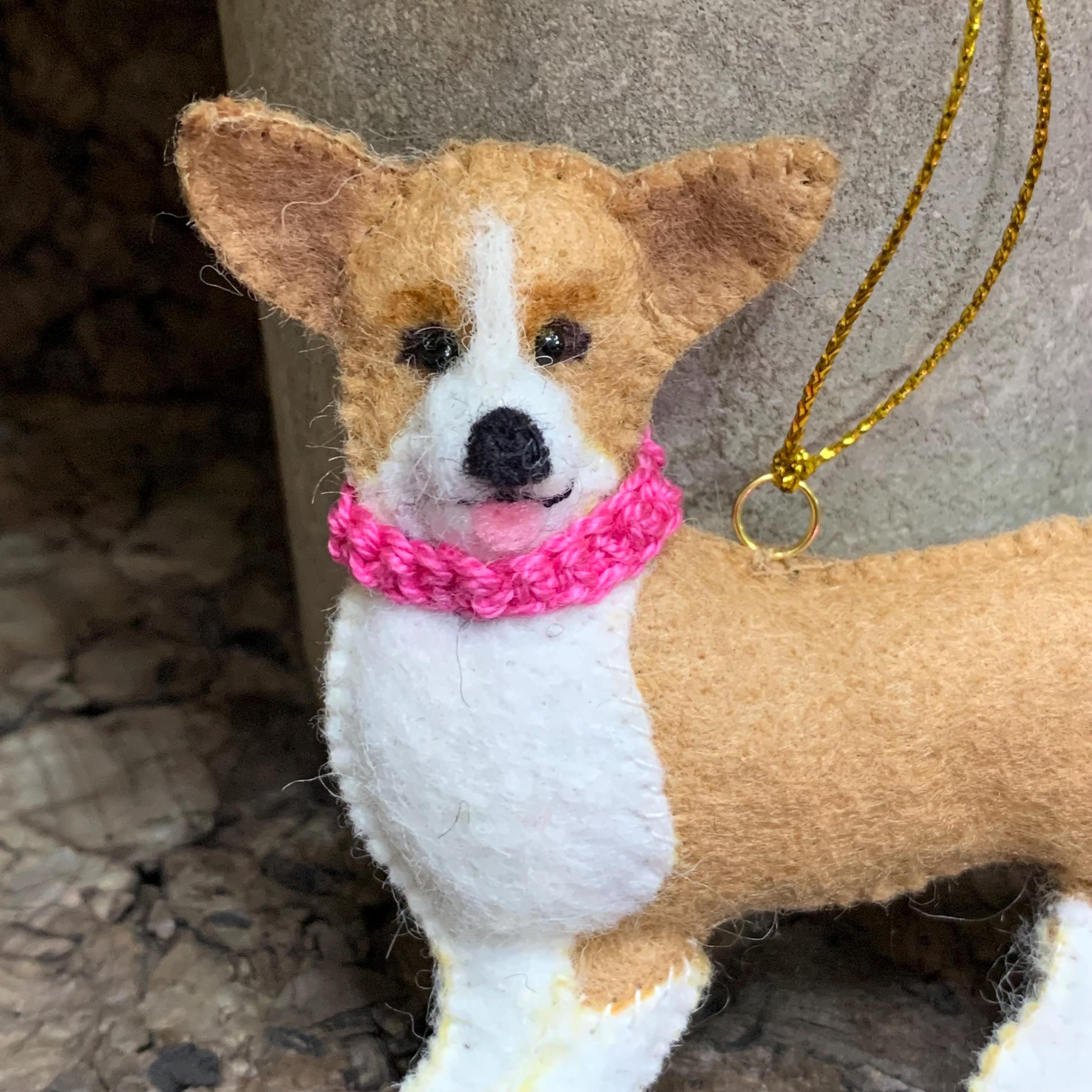 Corgi Felt Ornament