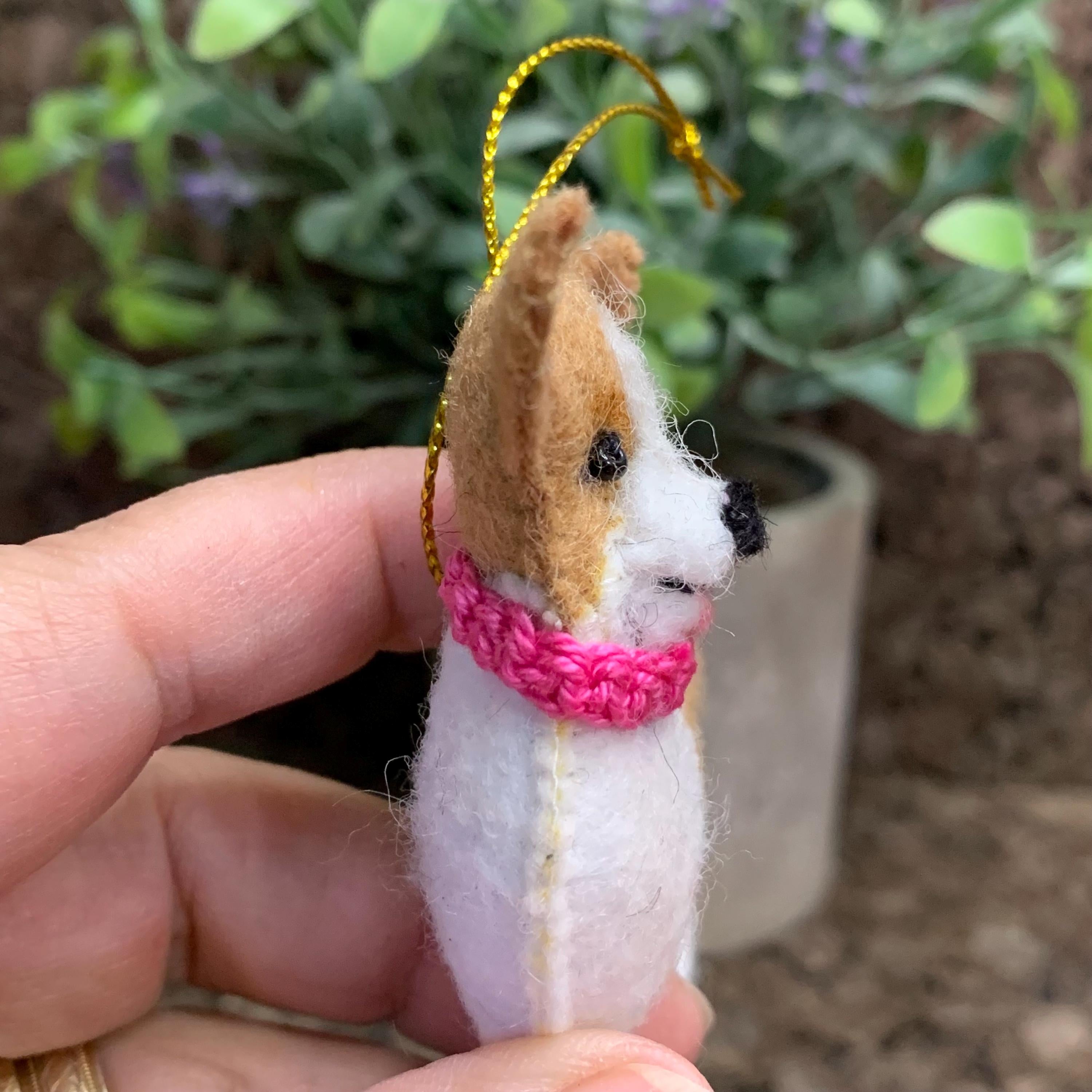 Corgi Felt Ornament