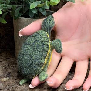 Lifelike River Cooter Turtle made from Felt