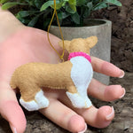 Load image into Gallery viewer, Corgi Felt Ornament
