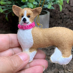 Load image into Gallery viewer, Corgi Felt Ornament
