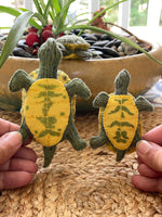 Load image into Gallery viewer, Lifelike River Cooter Turtle made from Felt
