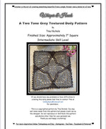 Load image into Gallery viewer, Two-Tone Textured Square Doily Pattern by Tina Nichols – 7-Inch Intermediate Crochet Design
