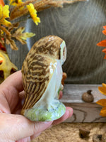 Load image into Gallery viewer, Vintage Beswick Beatrix Potter Figurines – Old Mr. Brown Owls with Squirrel – England 1963 – Storybook Animal Pair

