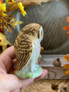 Vintage Beswick Beatrix Potter Figurines – Old Mr. Brown Owls with Squirrel – England 1963 – Storybook Animal Pair