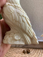 Load image into Gallery viewer, Vintage A. Giannelli Owl Figurine - Made in Italy Ivory Resin Sculpture
