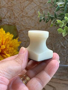 Mini Owl Figurine with Pedestal – Resin Egg Owl – Cute Woodland Shelf Decor
