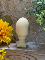Load image into Gallery viewer, Mini Owl Figurine with Pedestal – Resin Egg Owl – Cute Woodland Shelf Decor
