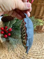 Load image into Gallery viewer, Felt Raccoon Ornament – Embroidered and Needle Felted Woodland Animal
