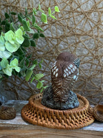 Load image into Gallery viewer, Mini Cold Bronze Owl Figurine – Charles Earnhardt – Saw-Whet Owl Wildlife Art
