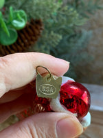 Load image into Gallery viewer, Vintage KSA Glass Yorkie Dog Christmas Ornament – Hand Painted Plaid Coat
