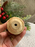 Load image into Gallery viewer, Vintage Snowman Ornament with Bottle Brush Tree – Rustic Pot Holiday Decor
