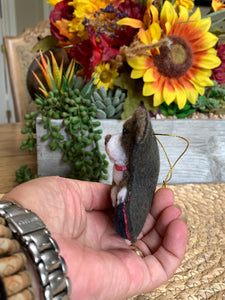 Custom Pitbull Ornament – Needle Felted Pet Keepsake – Personalized Dog Memorial or Holiday Gift