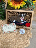 Load image into Gallery viewer, Custom Pitbull Ornament – Needle Felted Pet Keepsake – Personalized Dog Memorial or Holiday Gift
