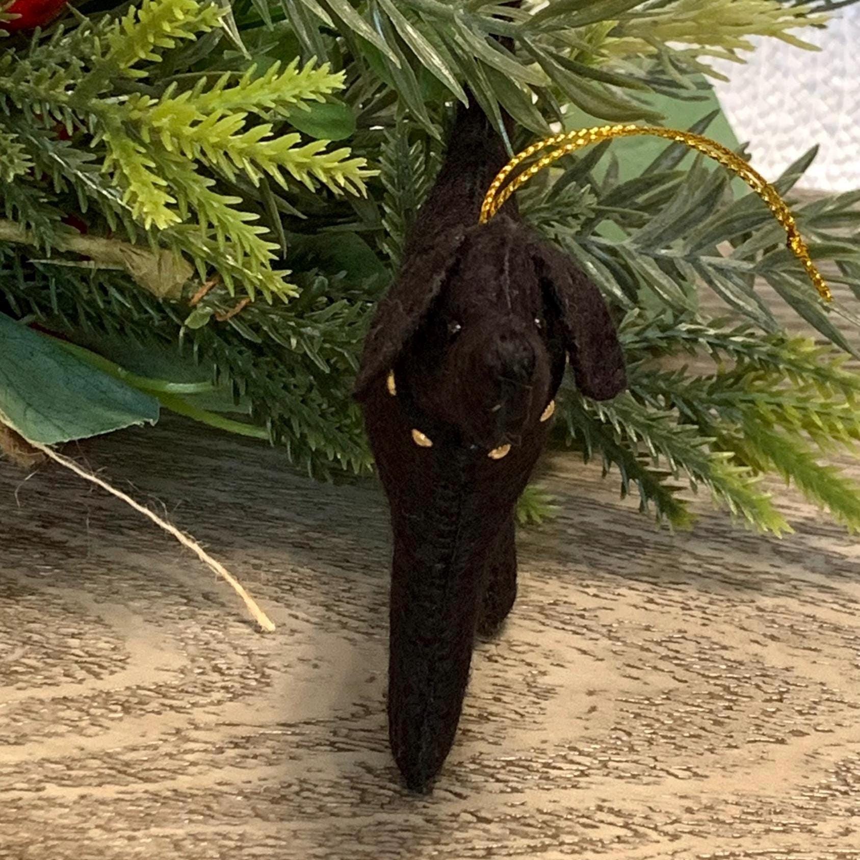 Dog Ornament- Labrador Retriever Ornament-Black Lab-Yellow Lab-Chocolate Lab-Lab Lover Gift-Felt Dog Ornament