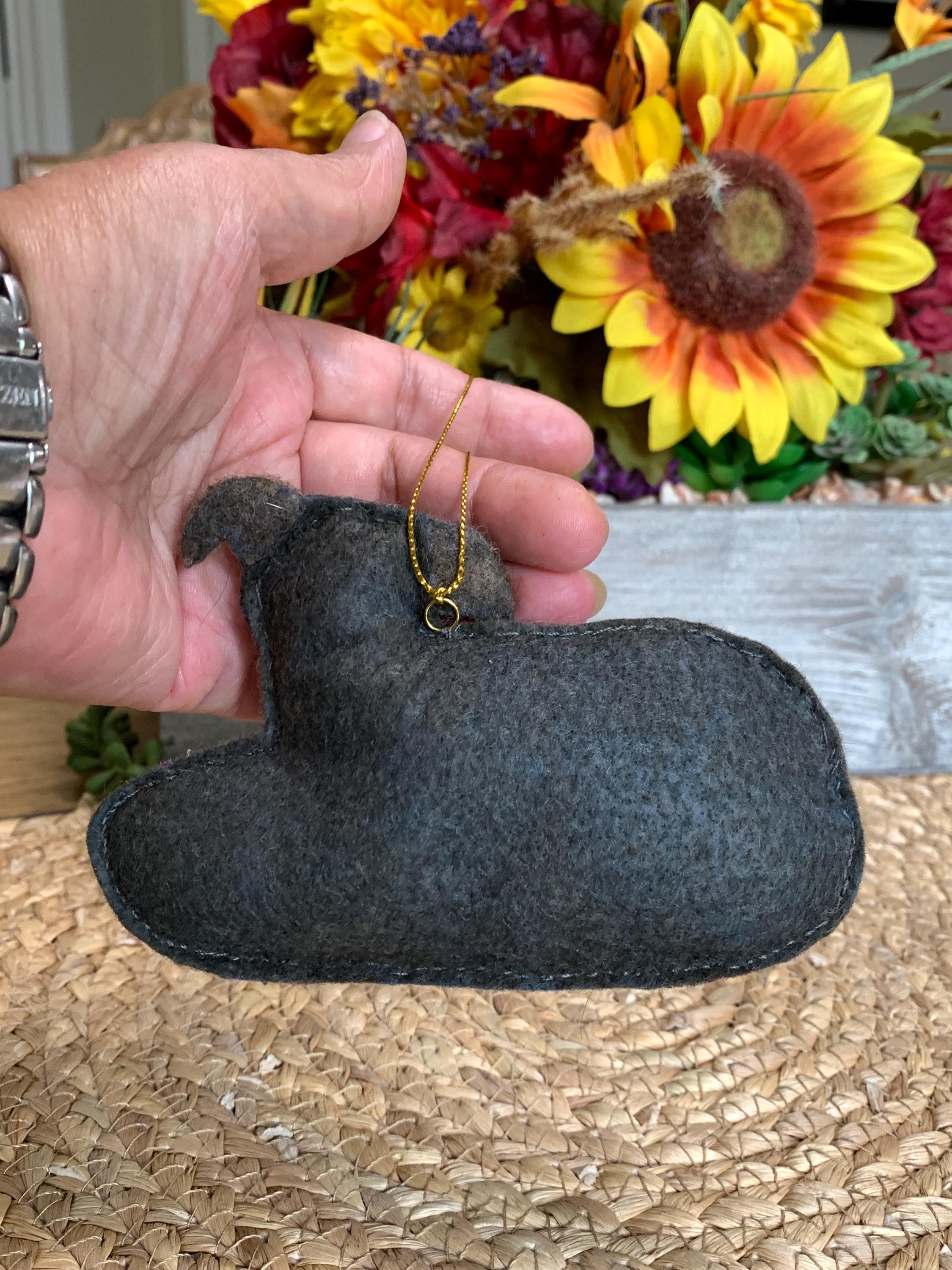 Custom Pitbull Ornament – Needle Felted Pet Keepsake – Personalized Dog Memorial or Holiday Gift