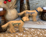 Load image into Gallery viewer, Personalized Golden Retriever Felt Dog Ornament with Gift Box – Custom Name Keepsake
