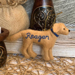 Load image into Gallery viewer, Personalized Golden Retriever Felt Ornament-Valentines Day Gift
