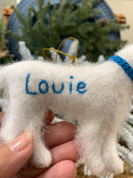 Load image into Gallery viewer, Personalized English Cream Golden Retriever Felt Ornament
