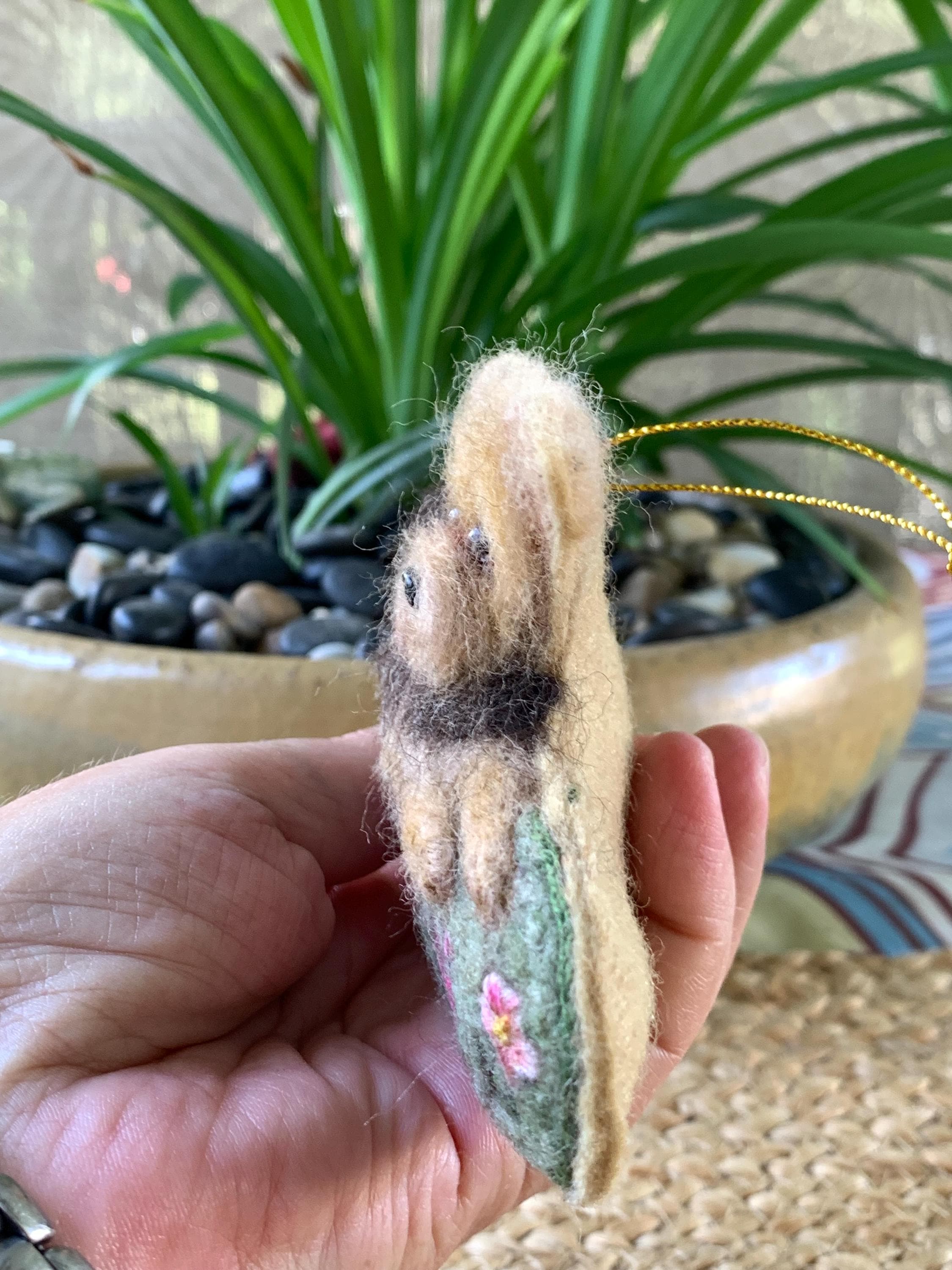 Custom Needle Felted Yorkshire Terriers Ornament: Personalized Pet Memorial Keepsake