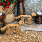 Load image into Gallery viewer, Personalized Golden Retriever Felt Ornament-Valentines Day Gift
