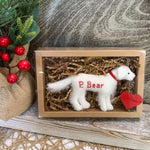 Load image into Gallery viewer, Personalized English Cream Golden Retriever Felt Ornament
