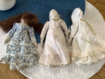 Load image into Gallery viewer, Set of 3 Porcelain Hanging Dolls – Vintage-Style Decorative Reproduction Dolls
