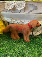 Load image into Gallery viewer, Personalized Red Golden Retriever Felt Dog Ornament with Gift Box – Custom Name Keepsake
